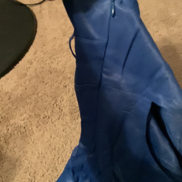 NWT Anthropologie Royal Blue Mini Dress Size 10 - Picture 11 of 14